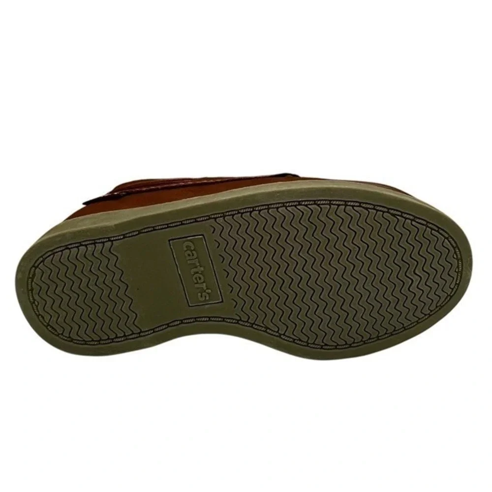 Carter's Toddler Boys Bauk Boat Shoes Size 9 Brown Slip-On Casual Dress Shoes